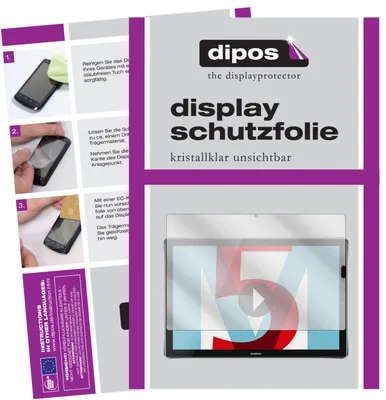 Produktbild von 2x Schutzfolie für Huawei Mediapad M5 10 Zoll klar Displayschutzfolie Display