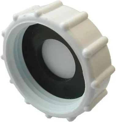 Absperrventil für Waschbecken-Siphon mit Gummidichtung - ideal für Sanitär, Waschmaschinen und Geschirrspüler