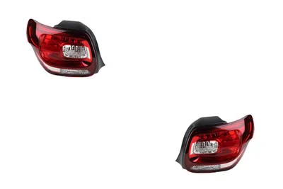 Productafbeelding van Johns, complete achterlichtset, geschikt voor Citroën DS3, bouwjaar 11/09 - 02/16, nieuw. Set bestaande uit linker- en rechterexemplaar