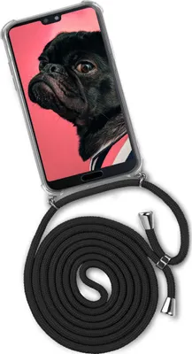 Produktbild von TWIST-Case + TWIST-Cord für Huawei P20, Farbe:Black Diamond (Silber)