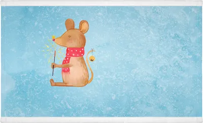 Produktbild von Mr. & Mrs. Panda Flauschtuch Maus Weihnachten - Eisblau - Geschenk, gesichtshandtuch, Händehandtuch, Weihnachtsgruß, Weihnachtswunder, Handtuch, frottierhandtuch, 50x100