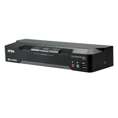 Produktbild von ATEN CM1942 2-Port 4K DP Dual Display Mini Matriv Boundless KVM