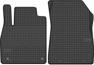 Productafbeelding van Rubberen voormatten voor Nissan Micra K13 2010-2016 (hatchback) – 2-delig, zwart, op maat