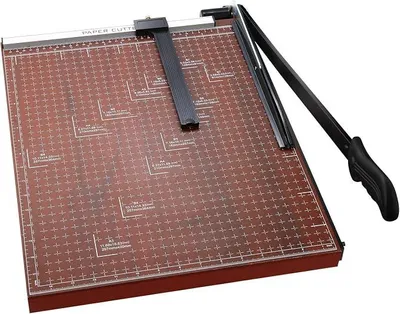 Produktbild von A3 Papierschneidemaschine, Profi-Cutter, Papierschneider, Hebelschneider, Holzsockel, 48,5 x 38,5 x 3,3 cm