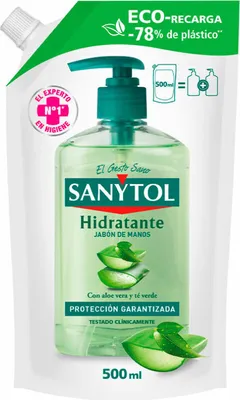 Obrázek produktu pro Sanytol Antibakteriální hydratační mýdlo s náplní 500 ml