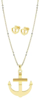 Produktbild von Akzent Damen Schmuckset Tritonia Edelstahl gold