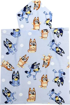 Obrázek produktu pro Bluey Poncho 50x115cm - Plážová osuška pro děti