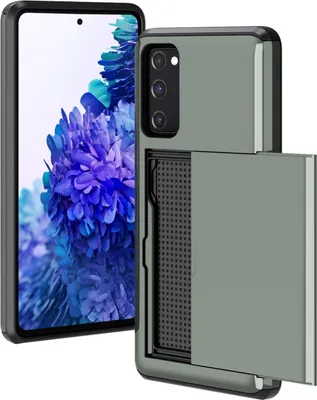 Image de imoshion Coque arrière avec porte-cartes pour le Samsung Galaxy S20 FE - Vert foncé
