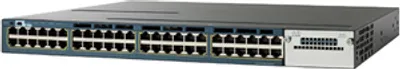 Produktbild von Cisco Catalyst WS-C3560X-48P-L, Managed, L2, Gigabit Ethernet (10/100/1000), Power over Ethernet (PoE), Rack-Einbau, 1U