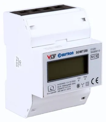 Produktbild von VCX | Dreiphasen-Zähler SDM72BI - 100A - MID - bidirektional - für Photovoltaikanlagen - hohe Genauigkeit