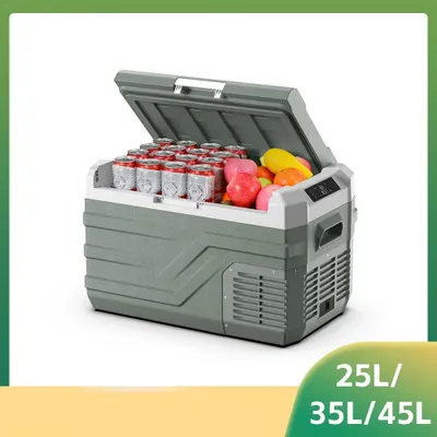 Image de Glacière portable - Réfrigérateur mobile - Glacière de camping - Glacière de voiture - Capacité de 35 litres - Refroidissement jusqu'à 0°C