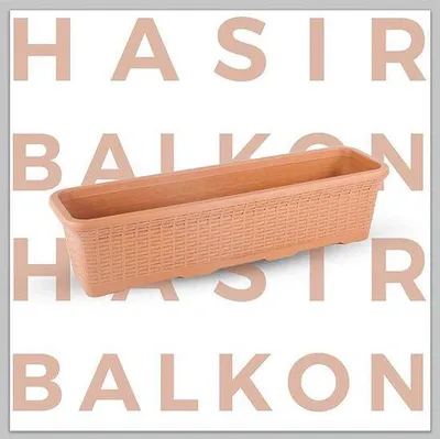 Zdjęcie produktu dla Rieten Balkonbloembak 16,5 l Terakota Tworzywo sztuczne z drenażem 72 x 20 x 18 cm, odporny na promieniowanie UV i mróz