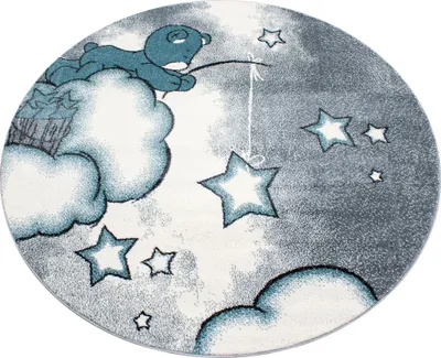 Immagine prodotto di Tappeto per bambini KIDS Blu 160 cm rotondo