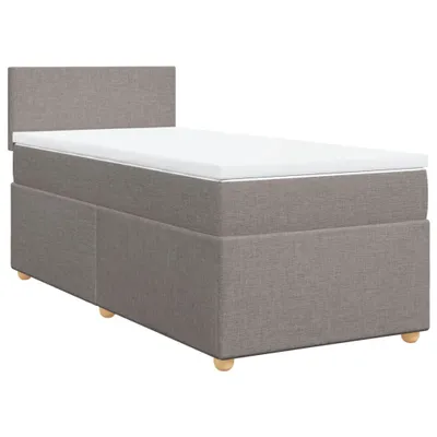 Produktbild von Boxspringbett mit Matratze Taupe 90x190 cm Stoff