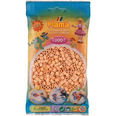 Zdjęcie produktu dla Hama 207-78 Hama Bügelperlen midi, helle hautfarbe, im Beutel