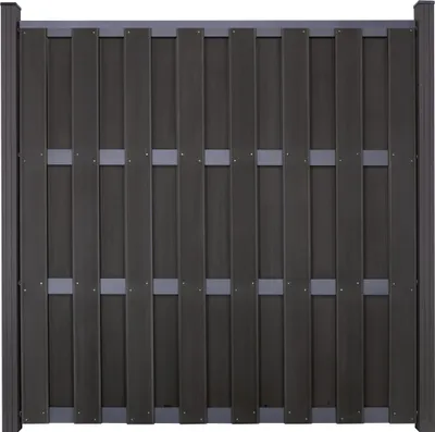 Produktbild von Hauptelement GroJa Merano vormontiert ohne Pfosten Querriegel anthrazit 180 x 180 cm anthrazit