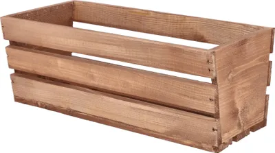 Produktbild von KOTARBAU® Blumenkasten Kräuterkasten aus Holz Langer Balkon-Blumenkasten Braun 40 x 18 x 15 cm
