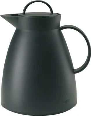 Produktbild von alfi Isolierkanne Dan, Kunststoff schwarz 1,0 l, Thermoskanne mit alfiDur-Hartglaseinsatz, 12 Stunden heiß - 0935.020.100