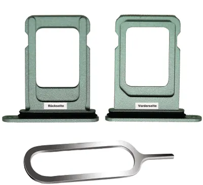 Produktbild von iPHONE 12 SIM KARTEN HALTER TRAY ADAPTER FACH STECKER SLOT CARD + NADEL GRÜN