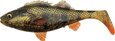 Produktbild von Savage Gear Shad 4D Perch Shad Farbe Motoroil Gewicht 68g Gummifisch Schleppköder