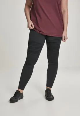 Image de Urban Classics Ladies - Tech Biker Leggings schwarz - L