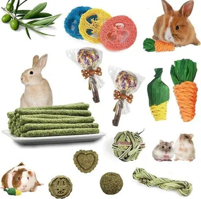 Produktbild von Natürliche Kaufstöcke und Accessoires für Kaninchen