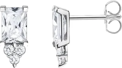 Produktbild von THOMAS SABO Ohrstecker "Weisser Stein" Zirkonia Silber H2173
