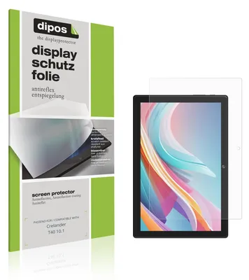 Produktbild von 2x Schutzfolie für Crelander T40 10.1 matt Displayschutzfolie Folie Display Schutz dipos