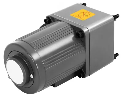 Produktbild von Getriebemotor mit Drehzahlregler - 40W Asynchronmotor - Übersetzung 15:1 - Abtriebsdrehzahl 0–90 U/min - Wellen Ø 12 mm - Aluminiumlegierung - Grau