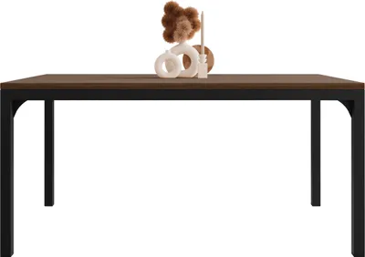 Produktbild von MIRJAN24 Couchtisch Mocca 1, Wohnzimmer Kaffeetisch, Beine und Seiten aus Stahl (Farbe: Schwarz / Nuss Franklin Tobacco)