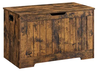 Immagine prodotto di Panca porta scarpe vintage marrone – Panca portaoggetti in legno per l'ingresso – 40 x 76 x 48 cm – 136 kg