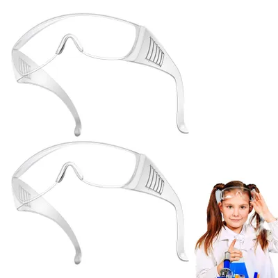 Image de Lunettes de sécurité pour enfants, lot de 2, transparentes, anti-buée, pour le tir sportif