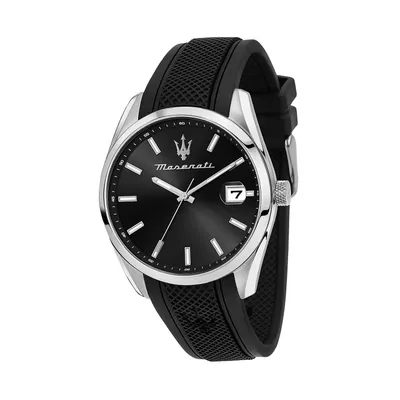 Immagine prodotto di Orologio Maserati da uomo Attrazione analogica in silicone nero D2UMAR8851151004