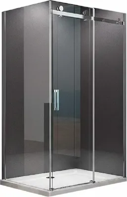 Immagine prodotto di Glaswerk Westfalen - Cabina doccia angolare con porta scorrevole, dimensioni 100x90x195 cm