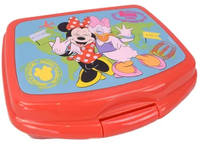 Productafbeelding van Disney Minnie Mouse en Daisy, plastic lunchbox voor kinderen, rood