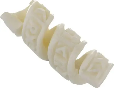 Produktbild von 2x Wikinger Haarschmuck Bartperle Runa Runen Knochen Lockenperle 6437
