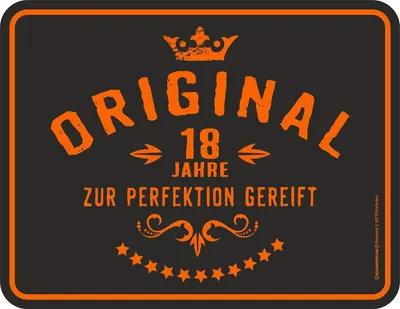 Produktbild von 18 Jahre - Fun-Schilder - Original