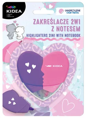 Produktbild von 2-in-1-Textmarker mit Notizbuch von Kidea