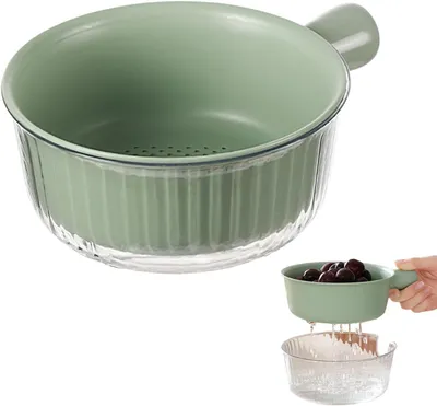 Obrázok produktu pre Sada cedníkov 2-dielna, kompaktný dizajn, BPA-free, na ovocie a zeleninu