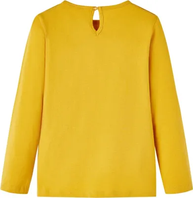 Immagine prodotto di vidaXL Camicia a maniche lunghe per bambini ocra 128