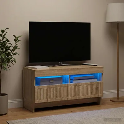 Produktbild von Möbel LED-TV-Schrank Sonoma-Eiche Holzwerkstoff - TV-Schränke &16569