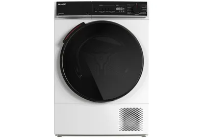 Immagine prodotto di SHARP KD-WNHB9S9GWB-DE, asciugatrice a pompa di calore da 9 kg, classe di efficienza energetica B, con Wi-Fi, tecnologia BubbleDrum, illuminazione a LED del cestello, 15 programmi di asciugatura, caricamento frontale, colore bianco