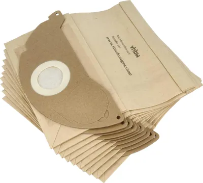 A stack of brown paper vacuum cleaner bags.