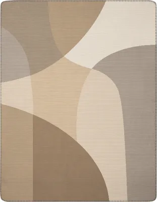 Produktbild von Biederlack Plaid mit Zierstich Lava Farbe Light Größe 150 x 200