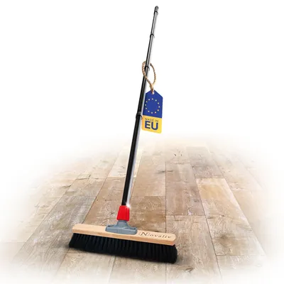 Industriebesen 40 cm mit Stiel, Kunsthaar, für Werkstatt und Haus
