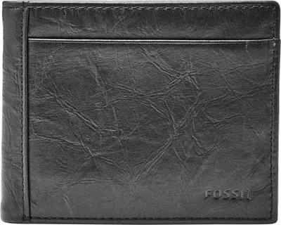 Produktbild von FOSSIL Leder Kartenhalter Neel Bifold With Flip ID Black schwarz