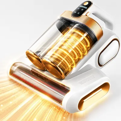 Produktbild von Kabelloser Matratzenstaubsauger, 16kpa Bettsauger mit 253,7 nm UV-C-Licht, HEPA-Filter und Ultraschall, Ultraschall-Technologie & Hepa-Filter