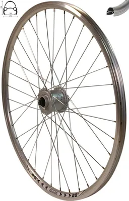 Produktbild von REDONDO 28 Zoll Vorderrad Felge Silber Shimano Nexus Nabendynamo DH-C3000 3N QR