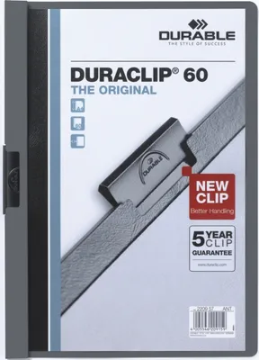 Zdjęcie produktu dla DURABLE 220957 Klemmappe DURACLIP 6mm D-grau