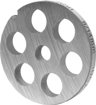 Produktbild von Fleischwolfscheibe, Lochscheibe aus Inox Stahl Größe 8 in 14,0 mm Bohrung von WolfCut